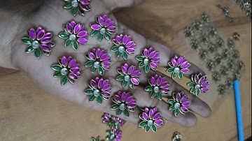 Beautifull lotus🌷design #hairclip #hairaccessories #handmade #order #whatsapp #lotus #trending #diy