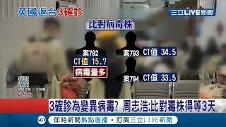 英返台班機採檢結果出爐 揪出3名陽性通通送醫隔離 發燒個案推估為航程中發病│記者 曾佳萱 王承偉│【LIVE大現場】20201228│三立新聞台