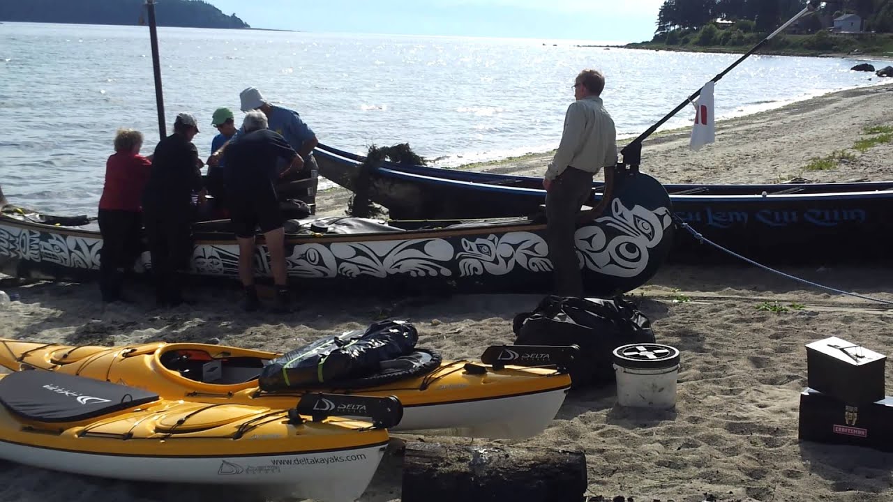 Spirit of the Coast Canoe Journey June 12 2014 YouTube