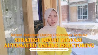Tugas Tuton 3 Inovasi Pembelajaran | Strategi Difusi Inovasi Automated Online Proctoring