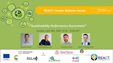 REACT Cluster Webinar Series (Episode 2)-Sustainability Performance Assessment
