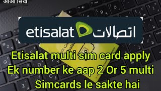 #wifitechinfo #etisalatmultisim| Multi SIM - Etisalat UAE | multiple sim etisalat| twin sim etisalat