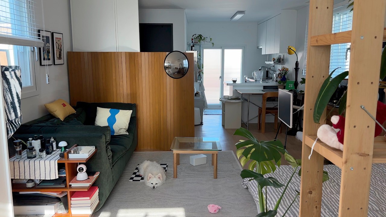 SUB) 룸투어 🏡 | 인테리어템 대공개 | 강아지와 함께사는 남자 | 테라스 있는 14평 원룸