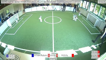 Demo - 4vs4 - HTWK Robots vs. HULKs @ Dortmund