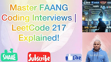 Top Technical Interview Question at FAANG | Amazon, Microsoft | Leet Code 217  Contains Duplicate