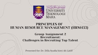 HRM433 Group Assignment 2; Farah Hasnita, Nur Ayuni, Nurhazariah