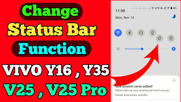 How to Change Status Bar Function in vivo Y16 and Y35 | Vivo Y16 Me Status Bar Function Kaise Change