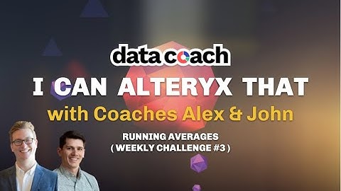 RUNNING AVERAGES | I CAN ALTERYX THAT