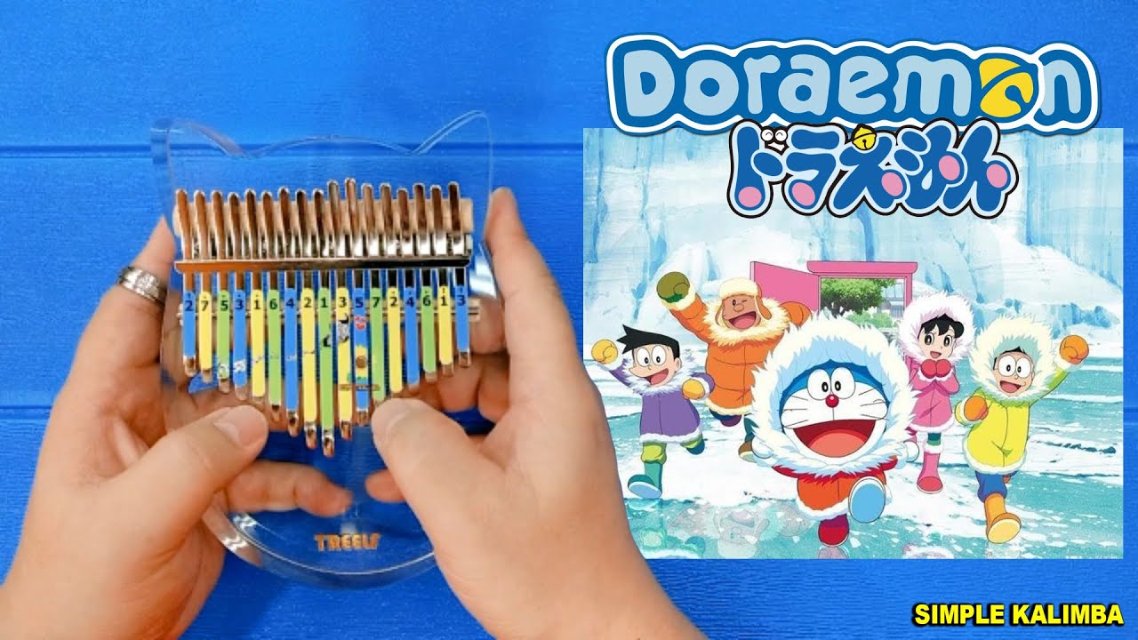 DORAEMON THEME SONG ||•Kalimba Easy Tutorial•||