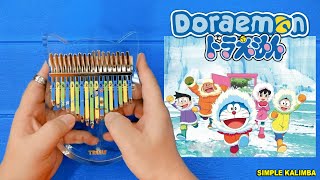 DORAEMON THEME SONG ||•Kalimba Easy Tutorial•||