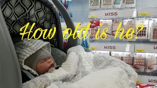 LIFELIKE Baby Doll Fools People! Reactions w/Reborn Baby Doll while Shopping