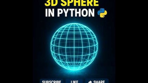 Create a 3D Sphere in Python | Matplotlib Tutorial #shorts