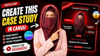 Canva Creative Case Study Poster Design | Brand Identity Poster Tutorial Step by Step@Designtrace
