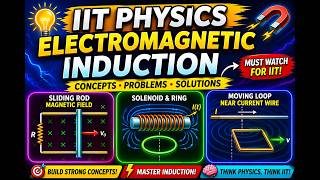 🎬 Part 2:IIT PHYSICS 🔥 Electromagnetic Induction | Sliding Rod, Solenoid Ring & Moving Loop ⚡📘