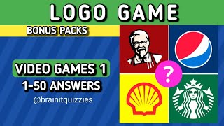 Logo Game Bonus pack. Video Games 1 answers @brainitquizzes #logogame screenshot 1