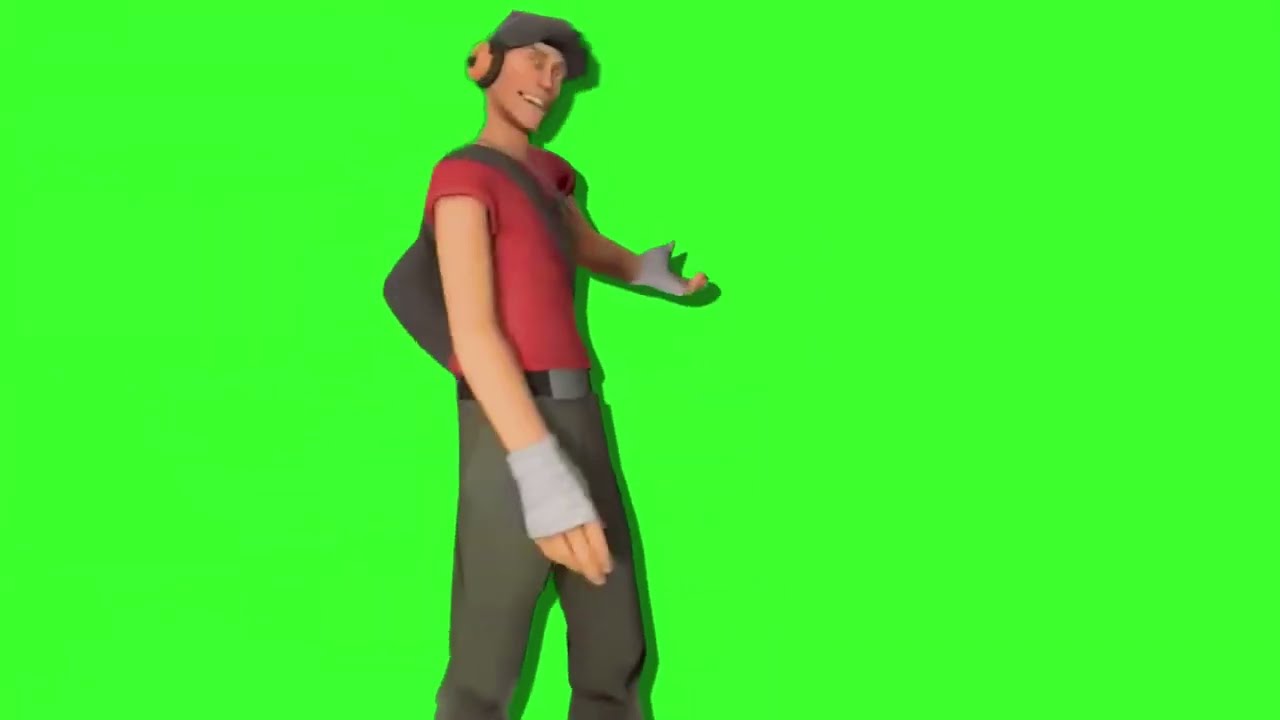 meet the SCOUT (TF2 SCOUT introduction) - Green Screen