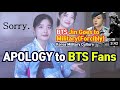 Apology to bts fans