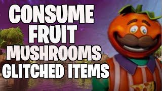 Consume Fruit, Mushrooms Or Glitched Foraged Items