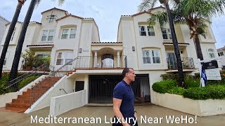 Mediterranean-Style Luxury in LA | $1,295,000 WeHo-Adjacent Townhome with Private Garage! 