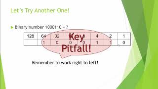 Networks 5 - Binary Numbers