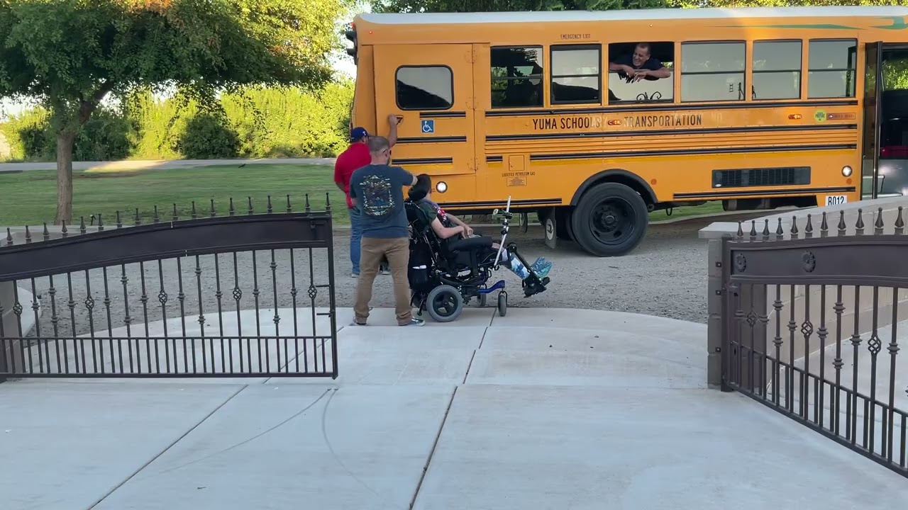 Carter school bus ride “youhoo, youhoo, youhoo” kinda bus ride. 