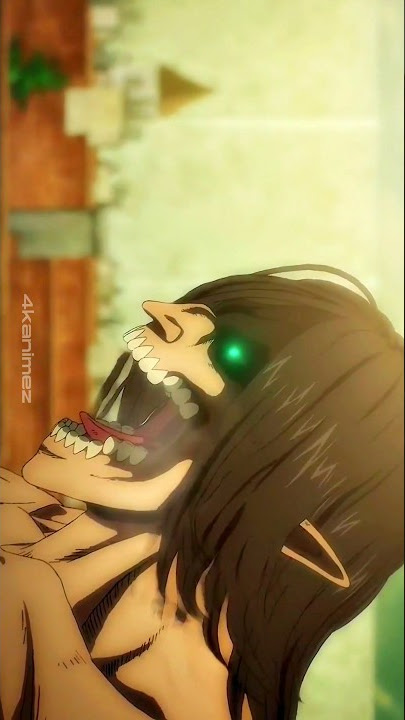 Eren Titan screaming give goosebumps🥶 | #aot #animeshorts #animeedits |