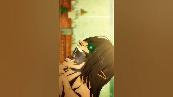 Eren Titan screaming give goosebumps🥶 | #aot #animeshorts #animeedits |