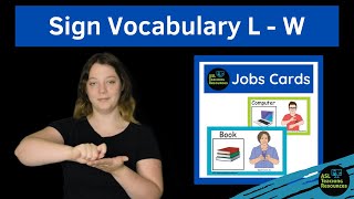Job Charts for Elementary or SPED Classroom - Learn how to Sign Vocabulary Part 2 Jobs L-W screenshot 5