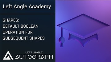 Default Boolean Operation for Subsequent Shapes | Vector Shapes in Autograph