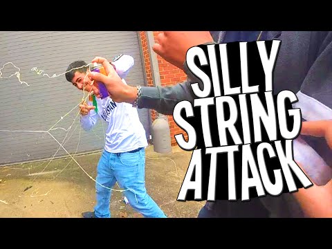 SILLY STRING ATTACK PRANK (GONE WRONG)