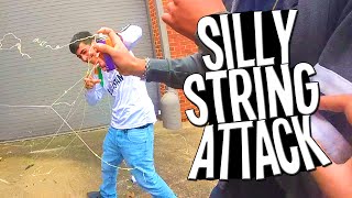 SILLY STRING ATTACK PRANK (GONE WRONG)