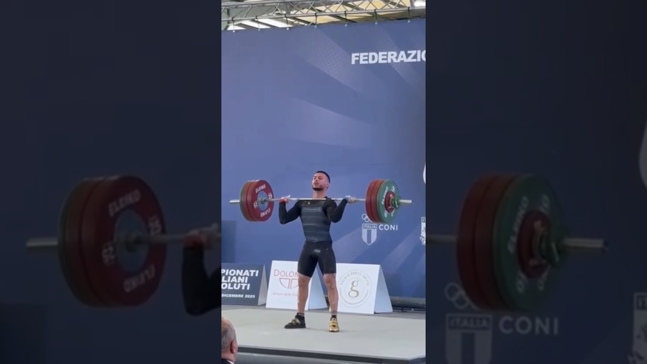 Sergio Massidda || (M-65 kg italy)(C&J-150kg)  #shorts #weightlifting # world weightlifting
