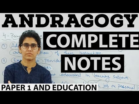 ANDRAGOGY- TEACHING APTITUDE IN ONE VIDEO - PAPER 1 AND EDUCATION PAPER 2 NTA UGC NET DEC 2019