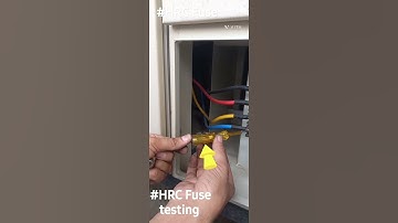 #without multimeter HRC fuse testing