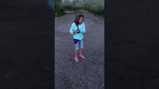 Her first fish!