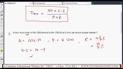 How to find Time in Simple Interest || Class 8 maths ICSE ||