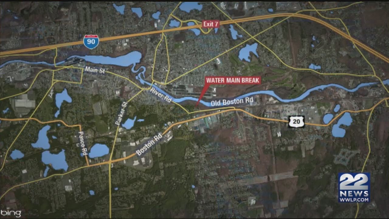 Part of Old Boston Road in Wilbraham closed after water main break, 20