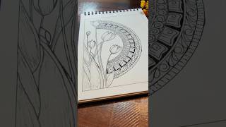 “Tulip Bloom Mandala 🌷 | Satisfying Line Art ✨”#mandalaart #drawing #art #sketch #ytshorts #short