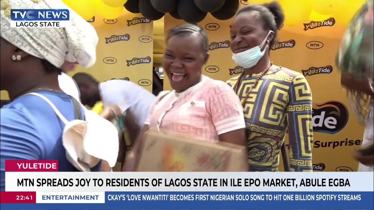 MTN Spreads Joy To Residents Of Lagos In Ile Epo Market, Abule Egba
