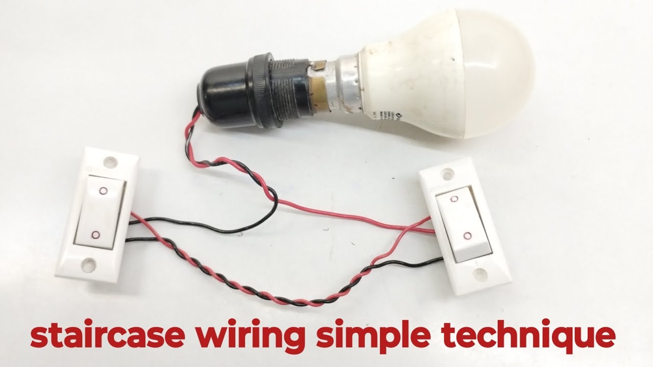 जीना वायरिंग कैसे करें|staircase wiring| two way switch connection