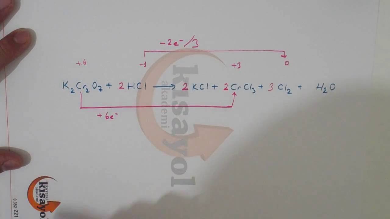 Redoks denkleştirme örnek  2