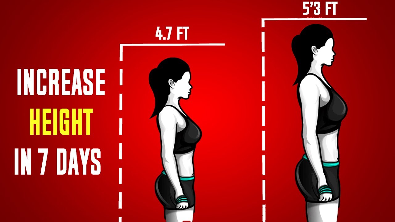 6 Simple Exercises to Increase Your Height in 7 days (Just 5 MINUTES) Increase Height | HealthPedia