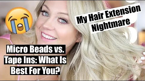 Dreamcatchers Vs. Tape ins| + My Extension Horror Story! Micro Beads vs. Tape| What is best for you?