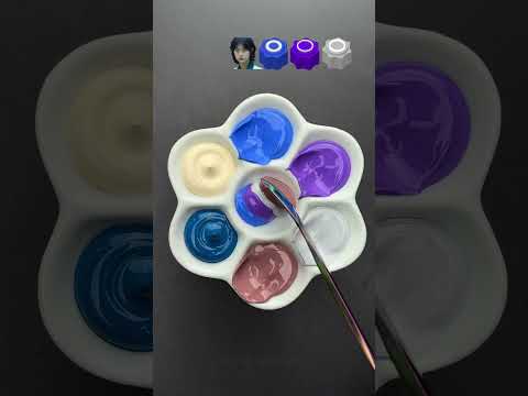 Guess The Mixed Color Of Squid Games Characters #colormixing #satisfying #oddlysatisfying