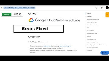 Orchestrating the Cloud with Kubernetes - Errors Fixed