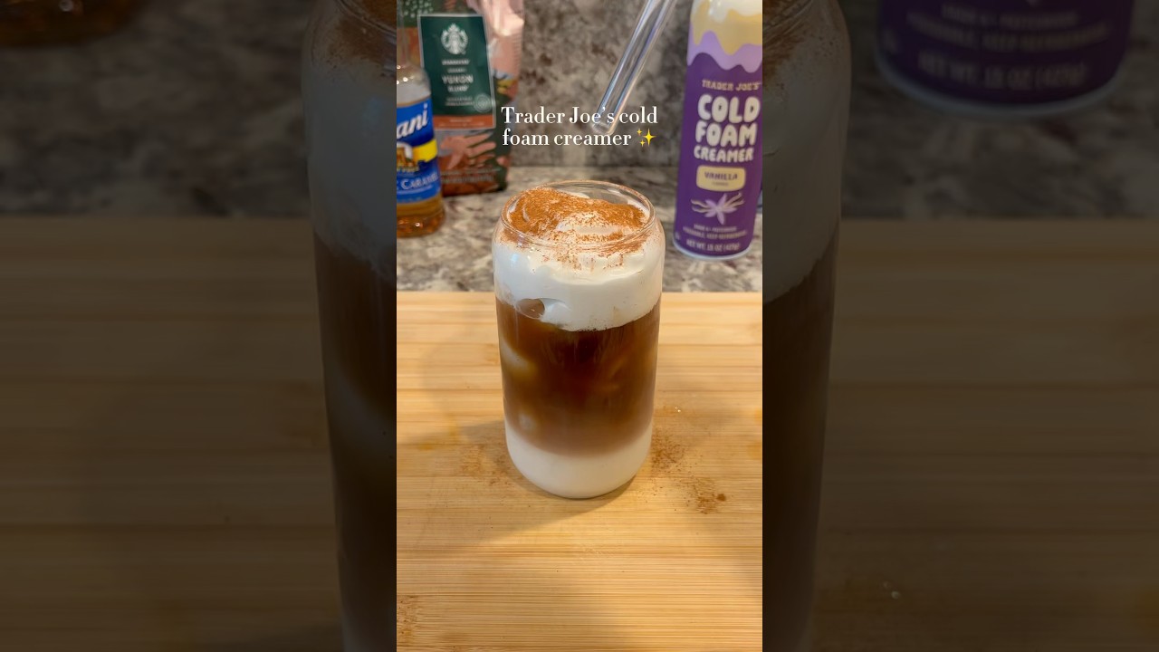 You NEED to try this cold foam creamer from Trader Joe’s!!!! 