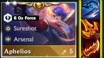 6 Ox Force Aphelios Carry Comp is BROKENNN in TFT SET 8 !!
