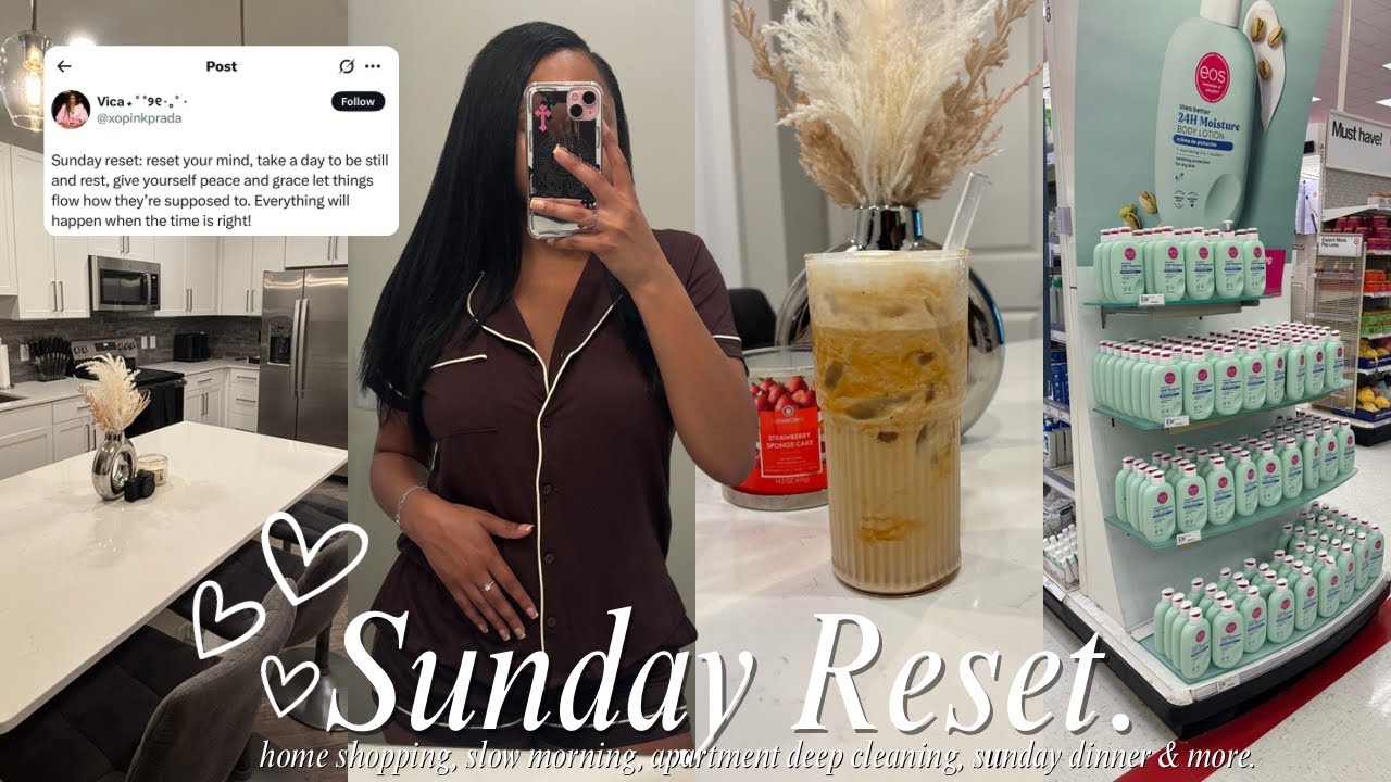 the ULTIMATE sunday reset: cleaning my apartment + sunday dinner + shopping + self-care & more.