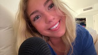 ASMR mouth &amp; lotion sounds (hand movements, up close whispers &amp; nail tapping) 
