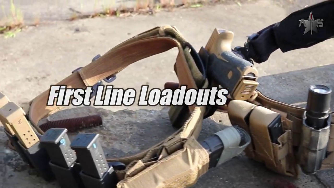 ATS Tactical Gear 1st Line Load out belts YouTube